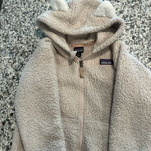 Patagonia Kids' Cream Fleece Puffer Jacket